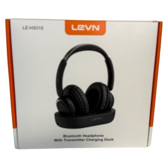 LEVN LE-HS018 Black Wireless Bluetooth Over-Ear Headphones